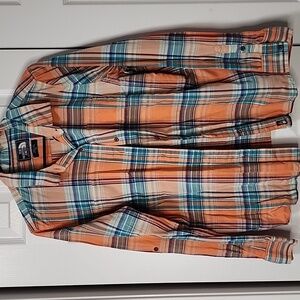The North Face Women's Orange Plaid Shirt